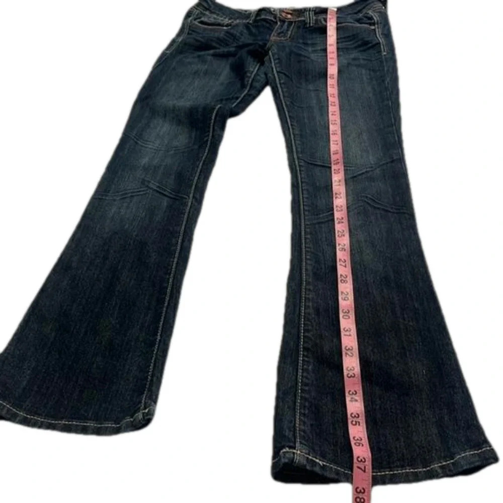Knock out skinny boot jeans refuge denim jeans size 2s dark wash jeans - Picture 8 of 9